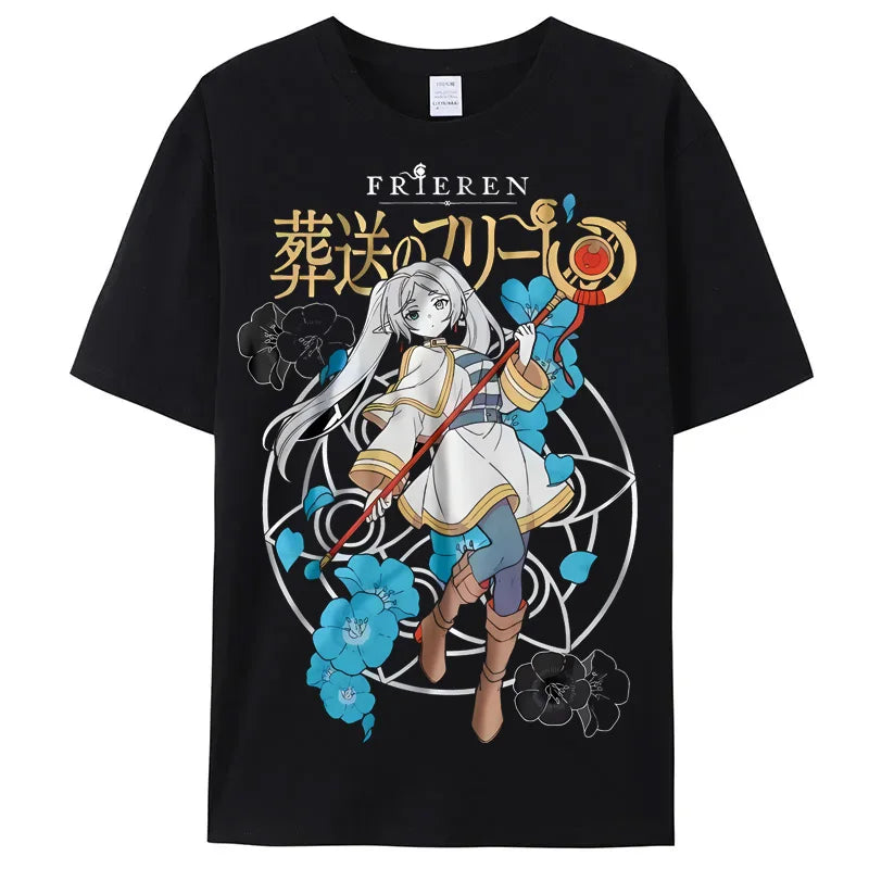 Frieren Staff and Magic Circle Tee