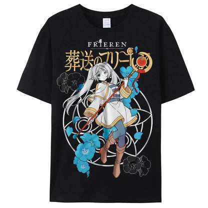 Frieren Staff and Magic Circle Tee