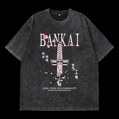 Bleach Byakuya Bankai Washed Tee