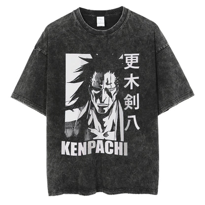 Bleach Kenpachi Zaraki Washed Tee