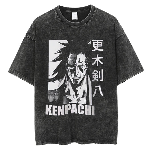 Bleach Kenpachi Zaraki Washed Tee