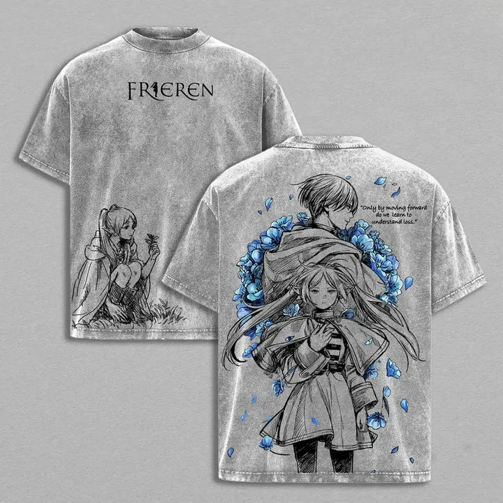 Frieren Himmel Flower Field Washed Tee