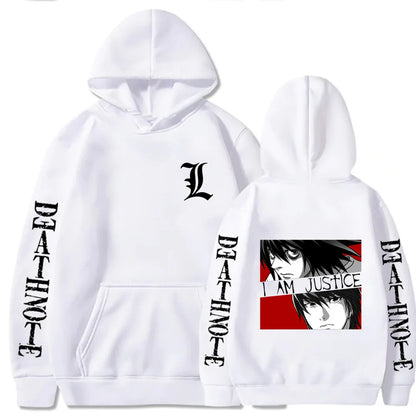 Death Note L Justice Hoodie - White