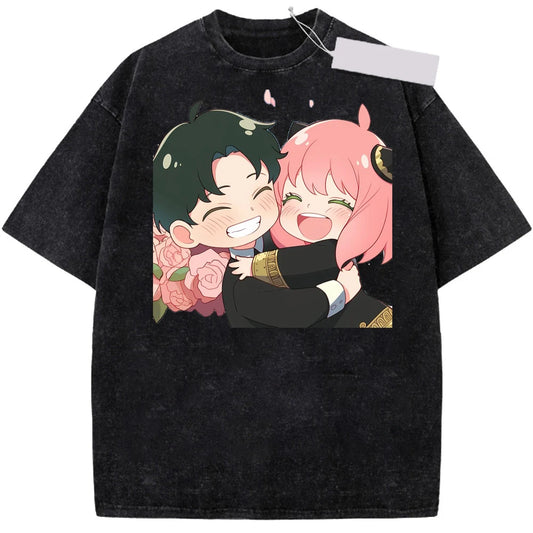 Spy x Family Anya and Damian Washed Tee