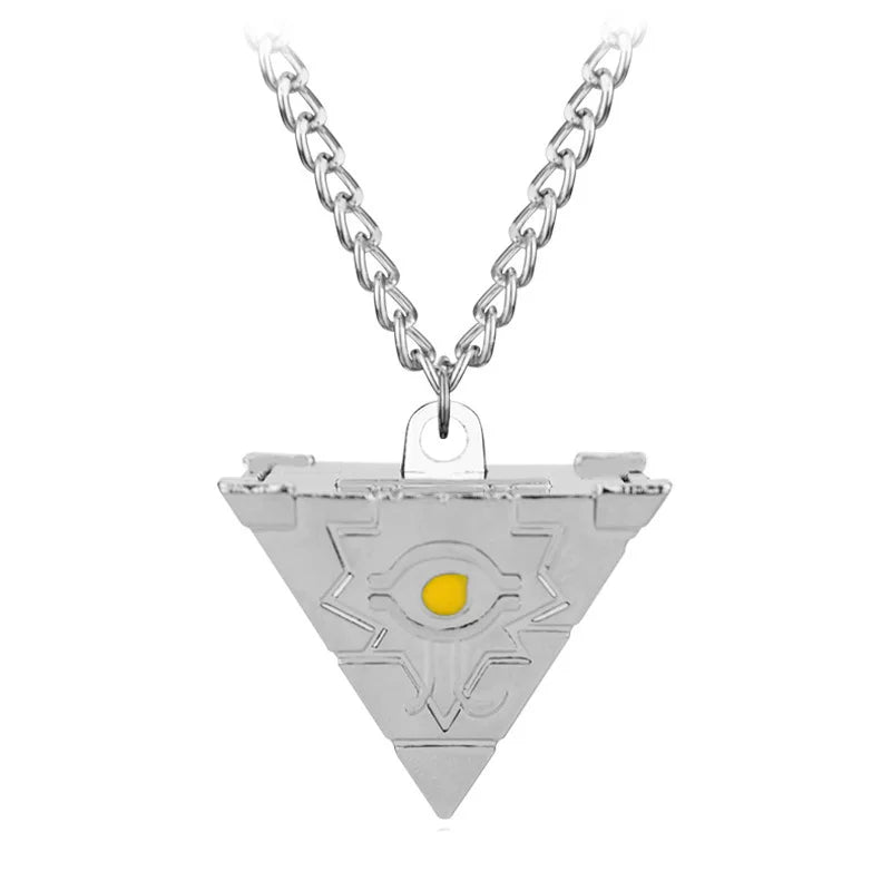 Yu-Gi-Oh! Millennium Puzzle Pendant - Silver necklace