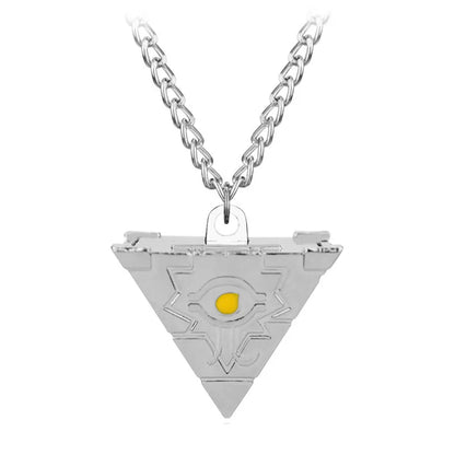 Yu-Gi-Oh! Millennium Puzzle Pendant - Silver necklace