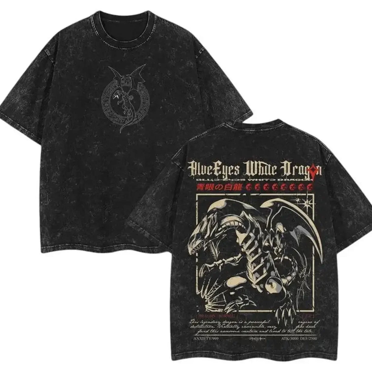 Yu-Gi-Oh! Blue-Eyes White Dragon Back Print Tee - image 1