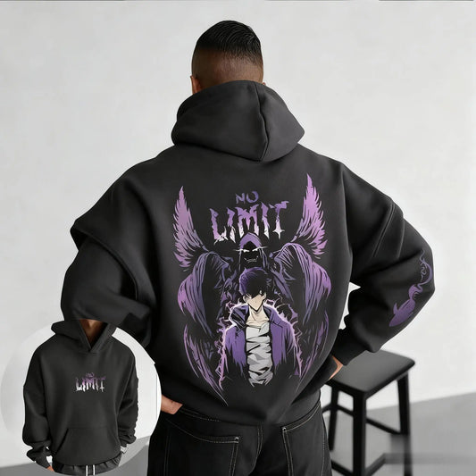 Solo Leveling Limit Hoodie - Charcoal