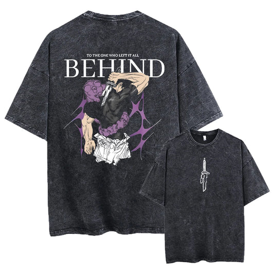 Jujutsu Kaisen Toji Fushiguro Behind Washed Tee