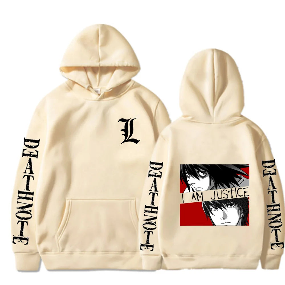 Death Note L Justice Hoodie - Beige