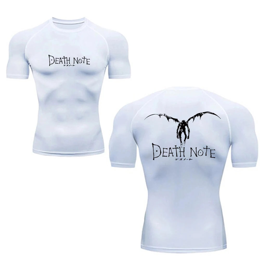 Death Note Compression Gym Tee - White