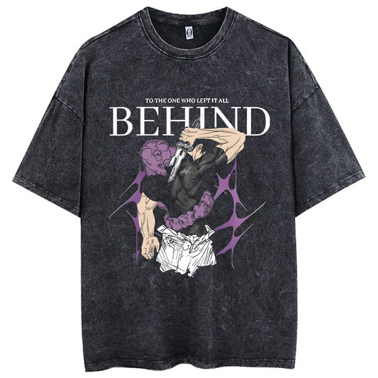 Jujutsu Kaisen Toji Fushiguro Behind Washed Tee
