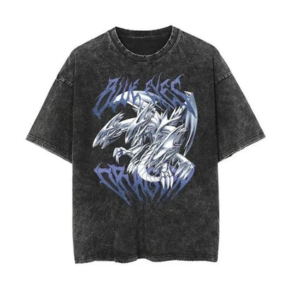 Yu-Gi-Oh! Blue-Eyes White Dragon Washed Tee - image 1
