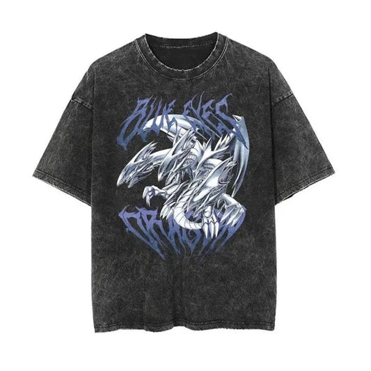 Yu-Gi-Oh! Blue-Eyes White Dragon Washed Tee - image 1