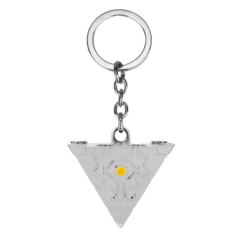Yu-Gi-Oh! Millennium Puzzle Pendant - Silver keychain