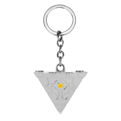 Yu-Gi-Oh! Millennium Puzzle Pendant - Silver keychain
