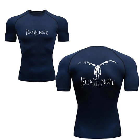 Death Note Compression Gym Tee - Navy