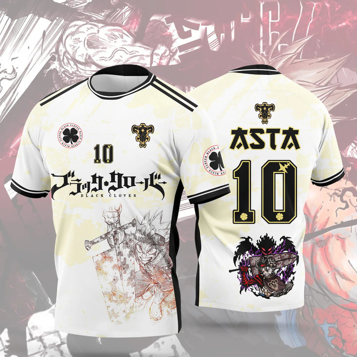 Black Clover Black Bulls Asta 10 Jersey Tee