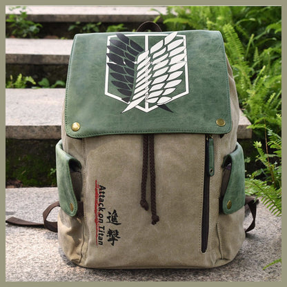 Attack on Titan Survey Corps Canvas Backpack