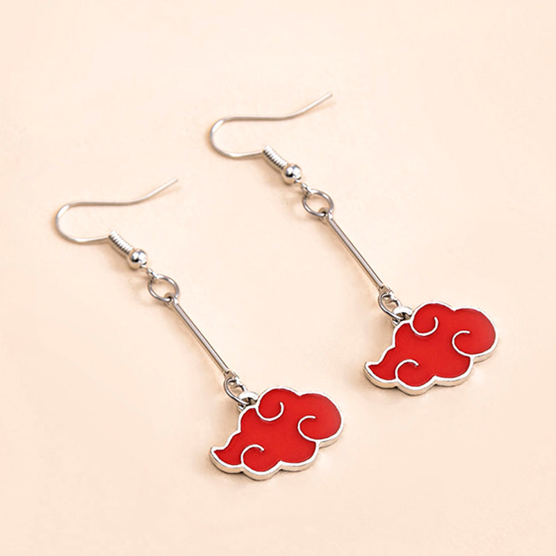 Naruto Akatsuki Cloud Earrings