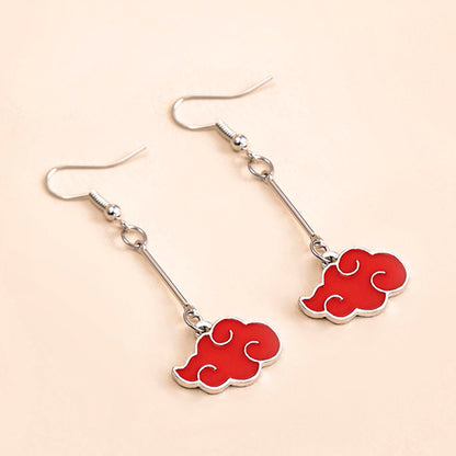 Naruto Akatsuki Cloud Earrings