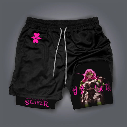 Demon Slayer 2-in-1 Gym Shorts