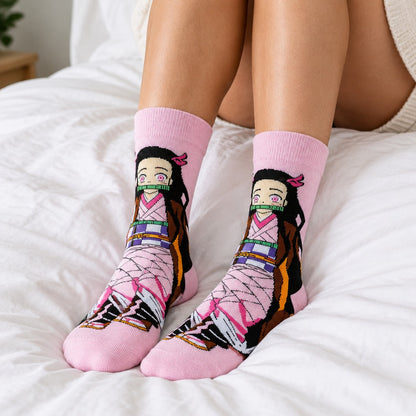 Demon Slayer 5 Pair Crew Socks