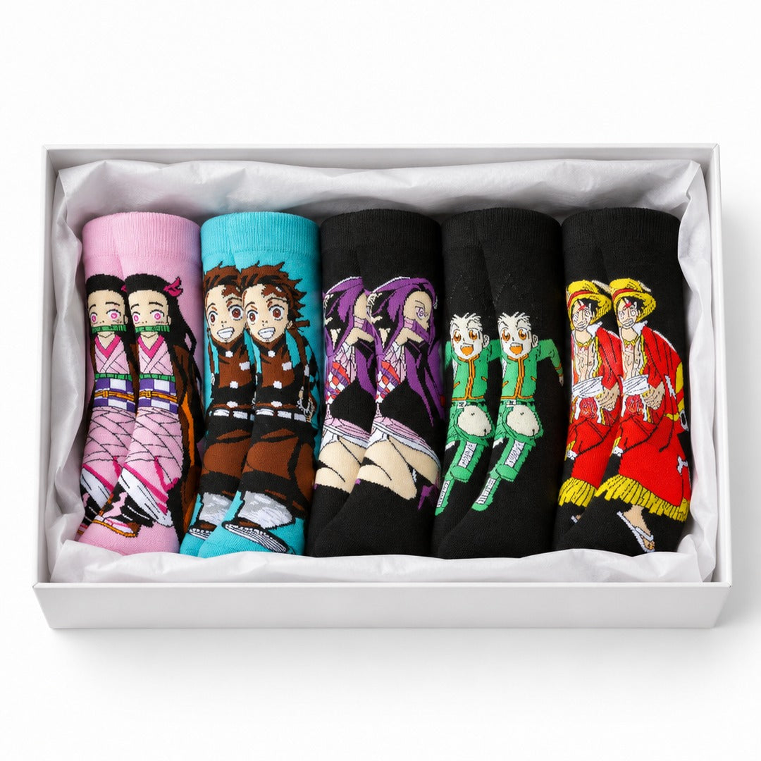 Demon Slayer 5 Pair Crew Socks