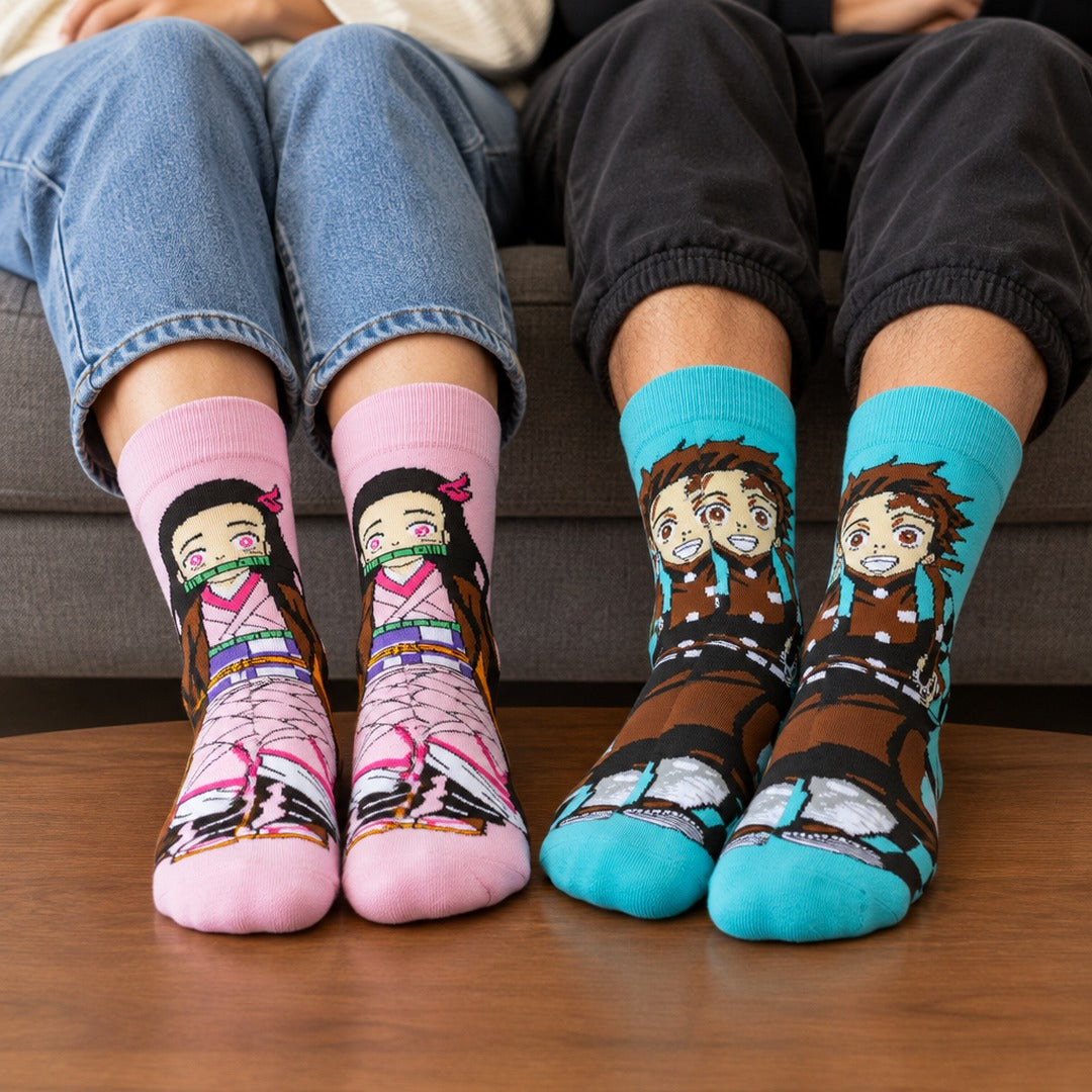 Demon Slayer 5 Pair Crew Socks