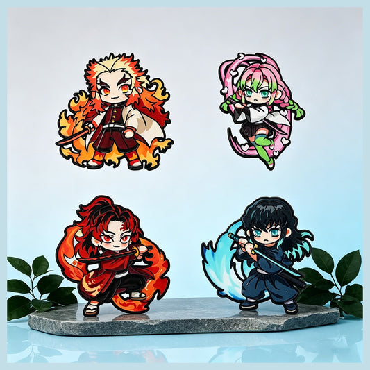 Demon Slayer Hashira Chibi Enamel Pin Set