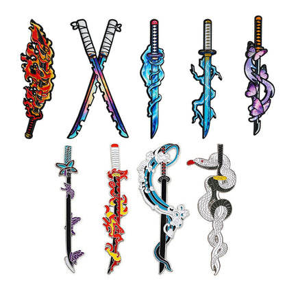 Demon Slayer Nichirin Sword Enamel Pin Set