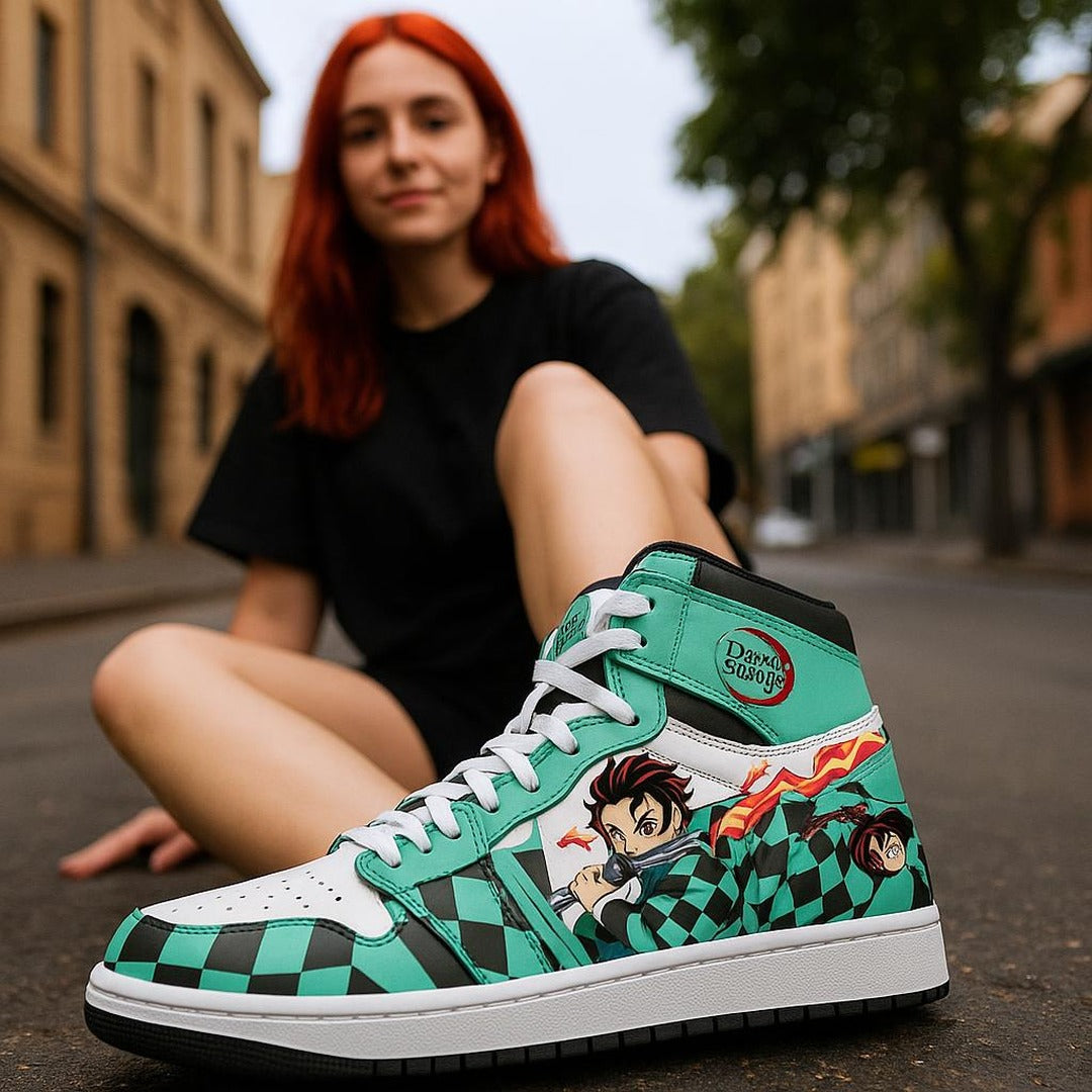 Demon Slayer Tanjiro High Top Sneakers