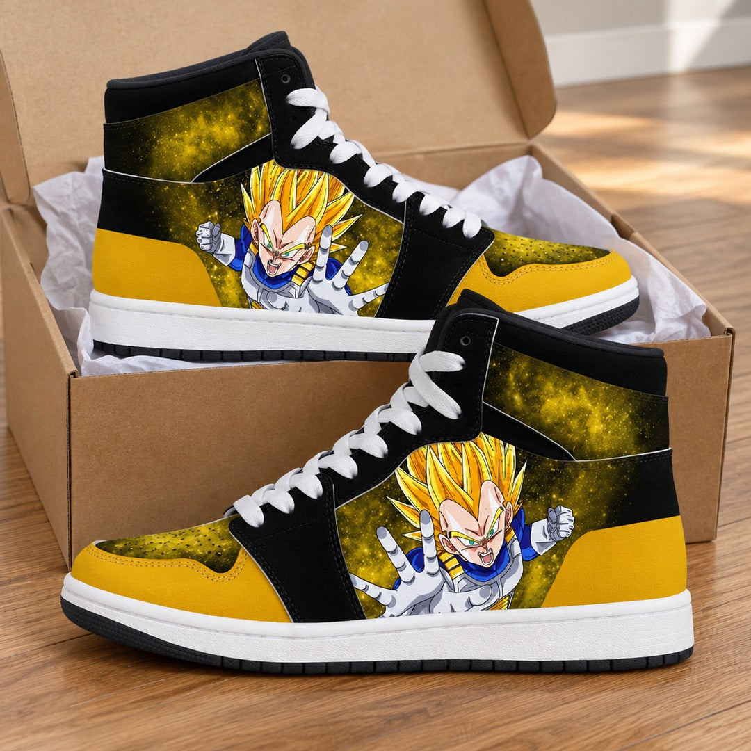 Dragon Ball Super Saiyan Vegeta High Top Sneakers