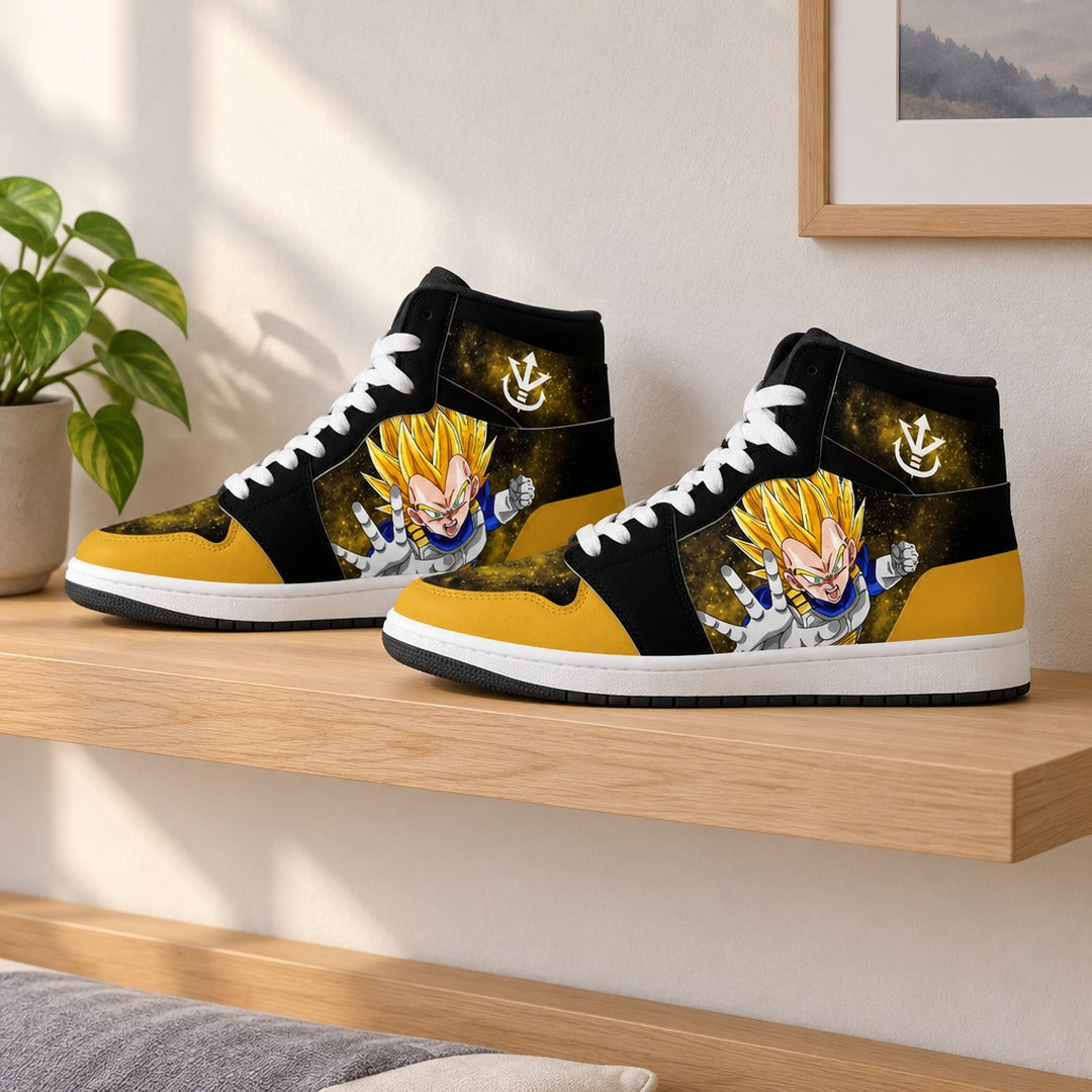 Dragon Ball Super Saiyan Vegeta High Top Sneakers