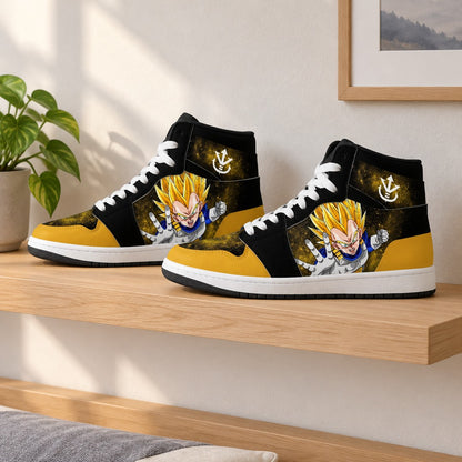 Dragon Ball Super Saiyan Vegeta High Top Sneakers