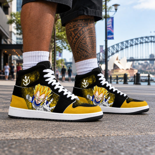 Dragon Ball Super Saiyan Vegeta High Top Sneakers