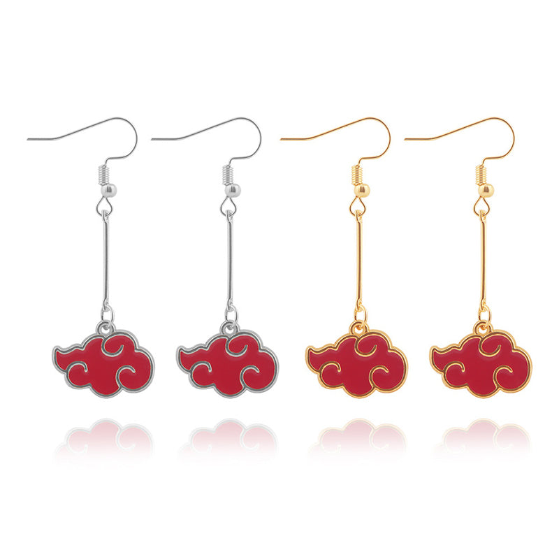 Naruto Akatsuki Cloud Earrings