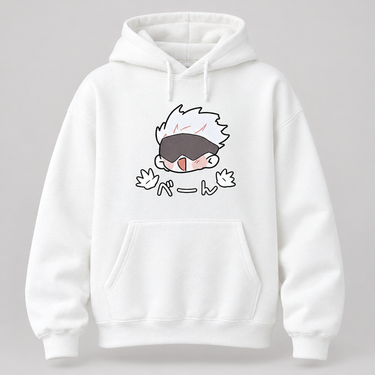 Jujutsu Kaisen Chibi Gojo Hoodie in white