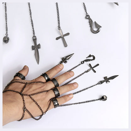 Hunter x Hunter Kurapika Chain Ring Bracelet