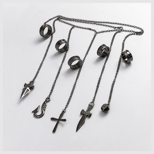 Hunter x Hunter Kurapika Chain Ring Bracelet