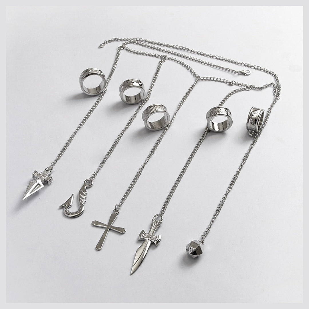 Hunter x Hunter Kurapika Chain Ring Bracelet