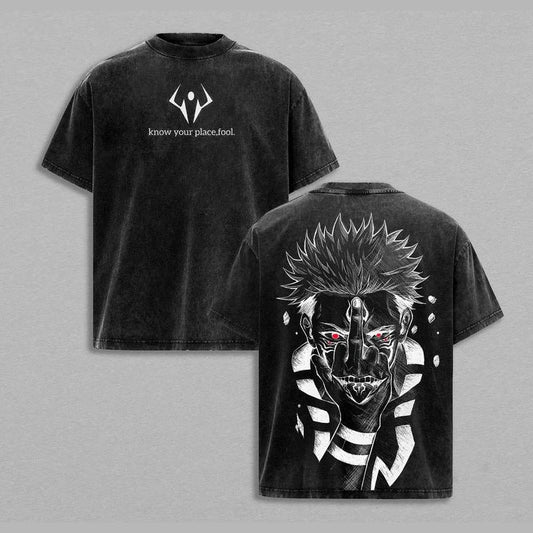 Jujutsu Kaisen Ryomen Sukuna Washed Tee