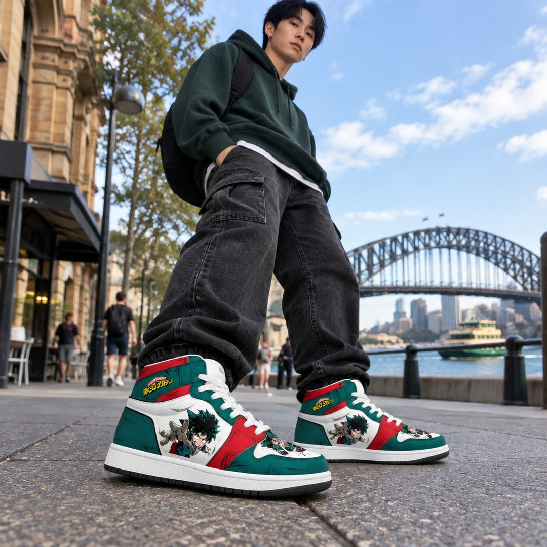 My Hero Academia Deku High Top Sneakers