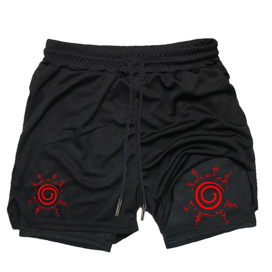 Naruto Seal 2-in-1 Gym Shorts