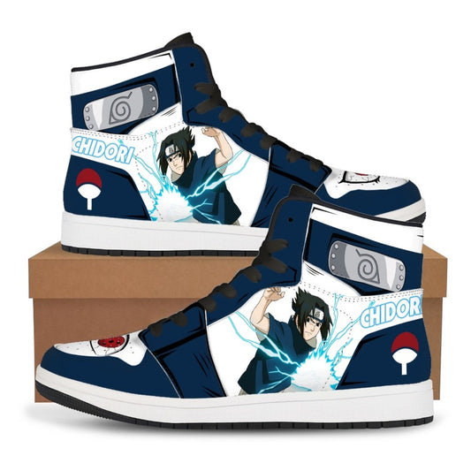Naruto Sasuke Chidori High-Top Sneakers