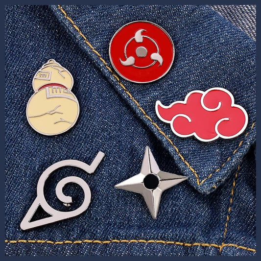Naruto Symbol Enamel Pins
