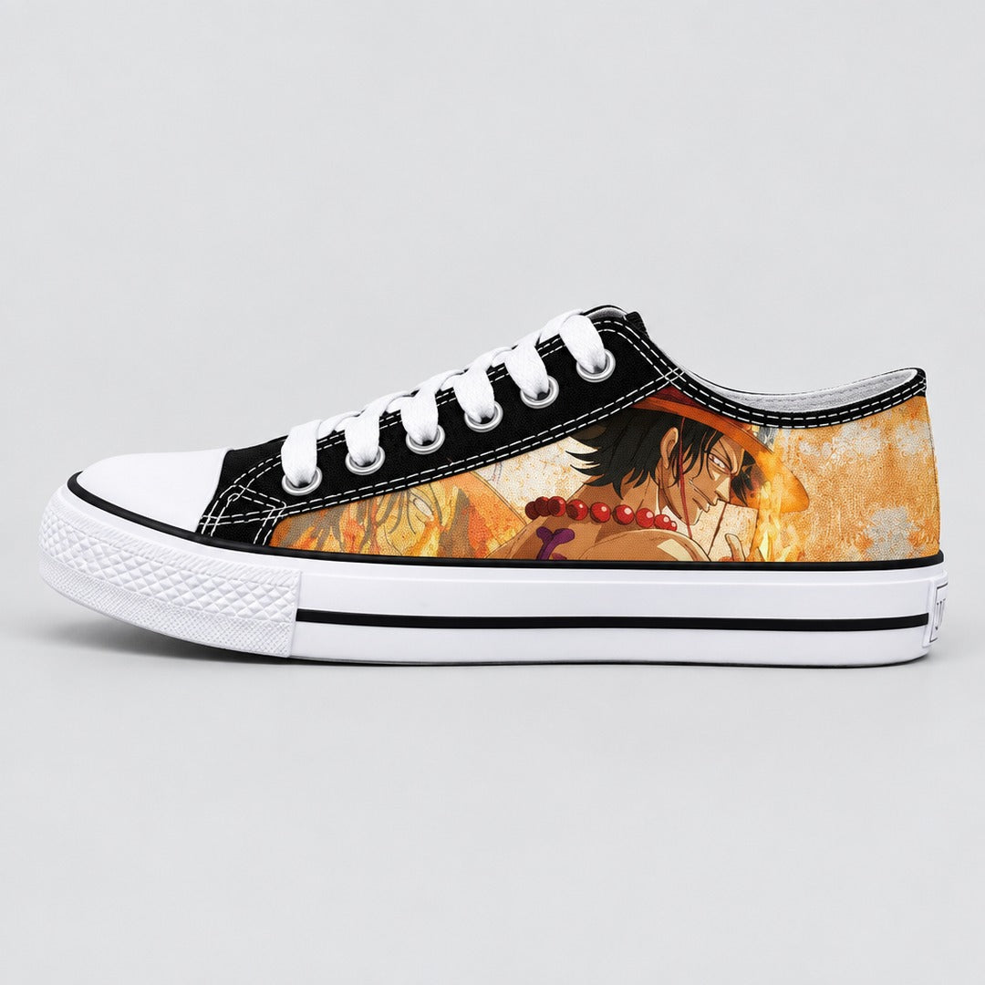 One Piece Ace Low Top Canvas Sneakers