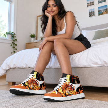 One Piece Portgas D Ace High Top Sneakers