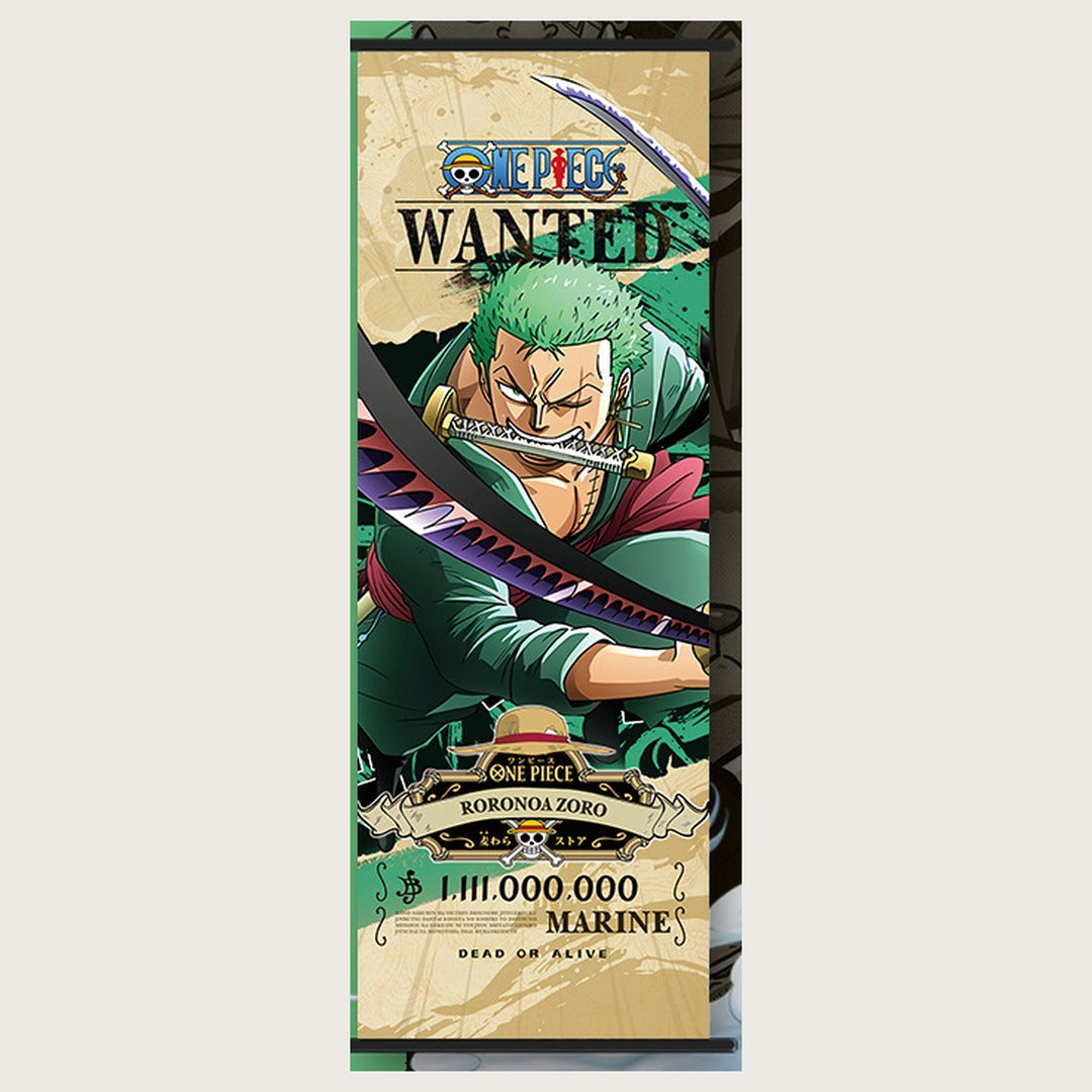 One Piece Wanted Poster Wall Scroll
