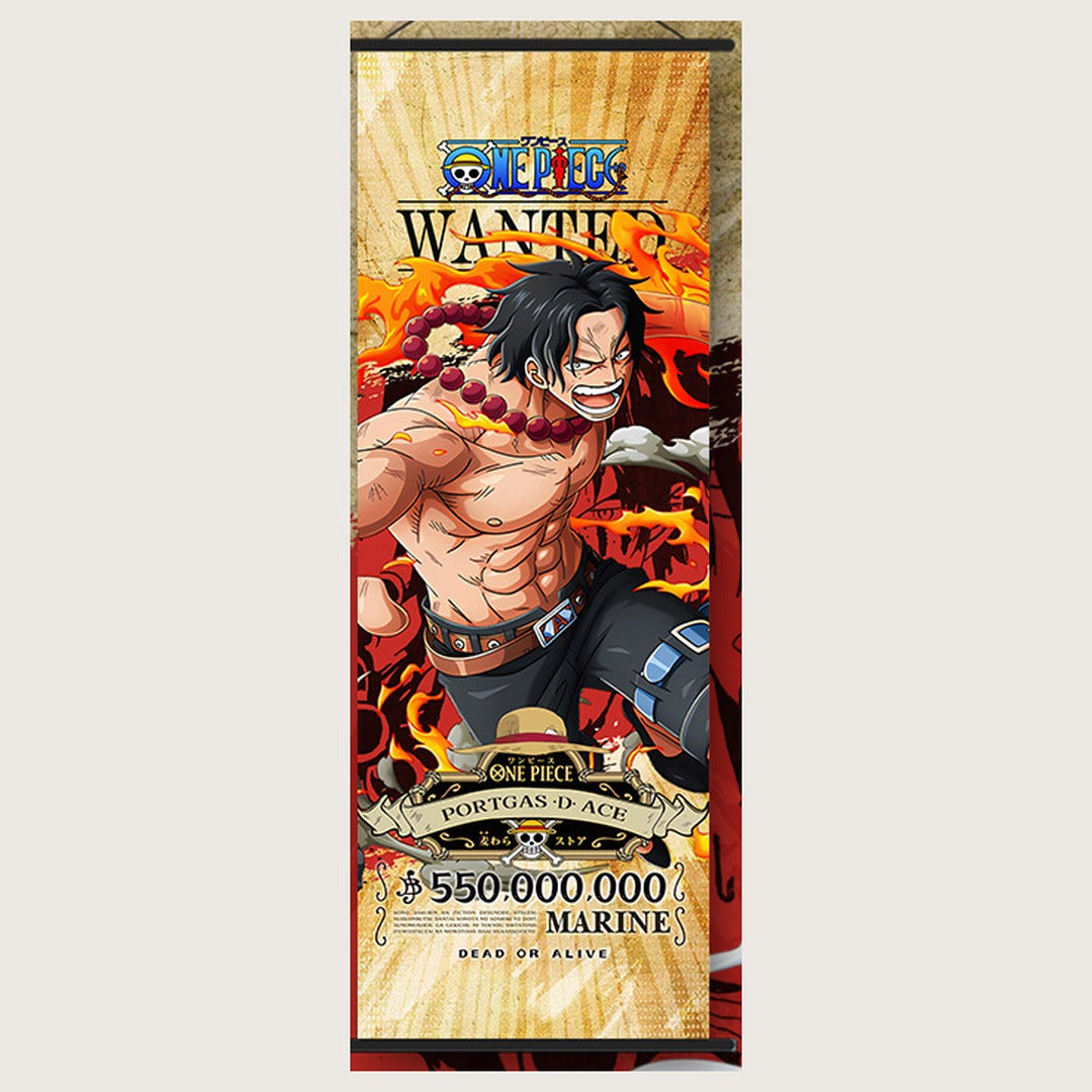 One Piece Wanted Poster Wall Scroll